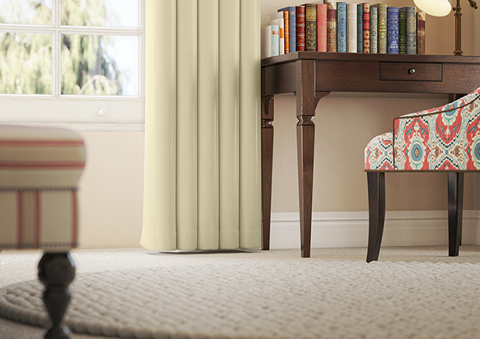 Kyoto Faux Silk, Cream - Made to Measure Curtains - Image 5